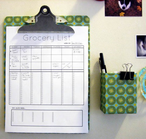 10 Ways to Organize and Decorate with Clipboards |